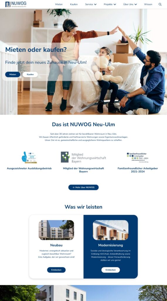screenshot website nuwog